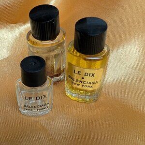 Vintage Le Dix Balenciaga minis and collectibles empty